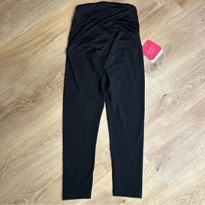 NWT Isabel Maternity Belly Panel Black Leggings size S